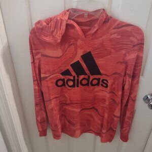 Boys L Adidas hooded shirt